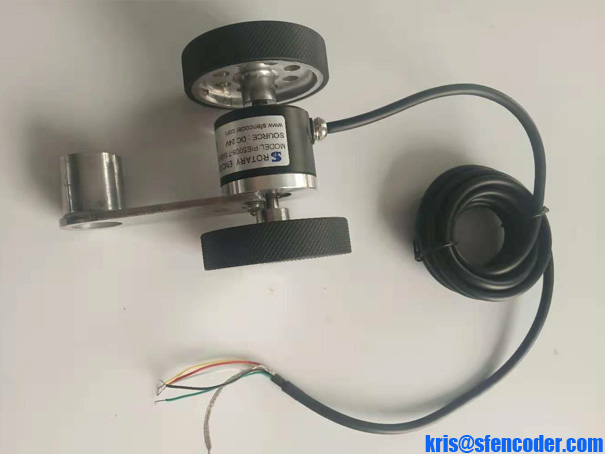 rotary encoder with two wheels PIE5008-T-5000-G24F-3M